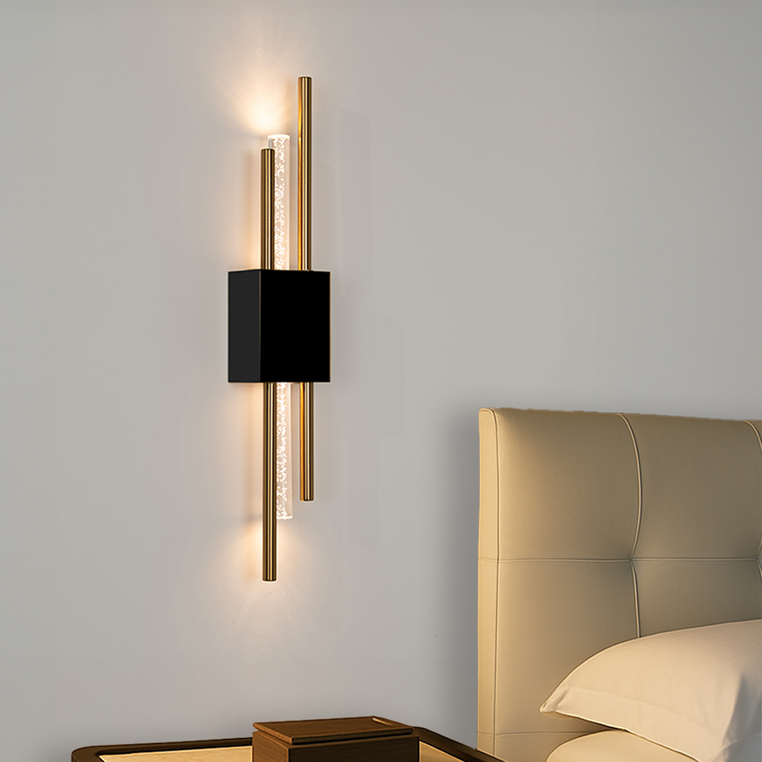 Ambio Wireless Sconce • Black / Silver