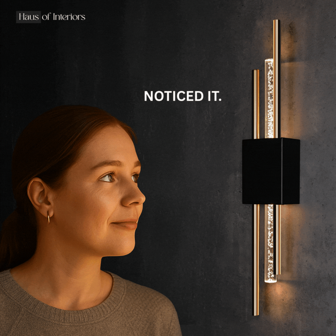 Ambio Wireless Sconce • Black / Gold