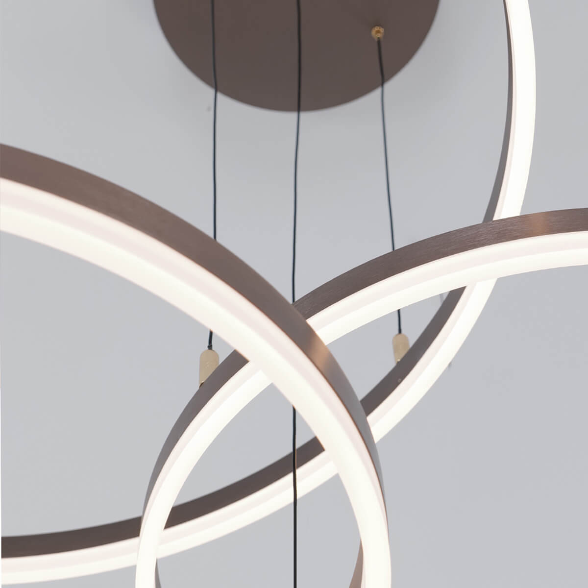 Nordic Ceiling Light Rings • Brown - Chandelier - Haus of Interiors