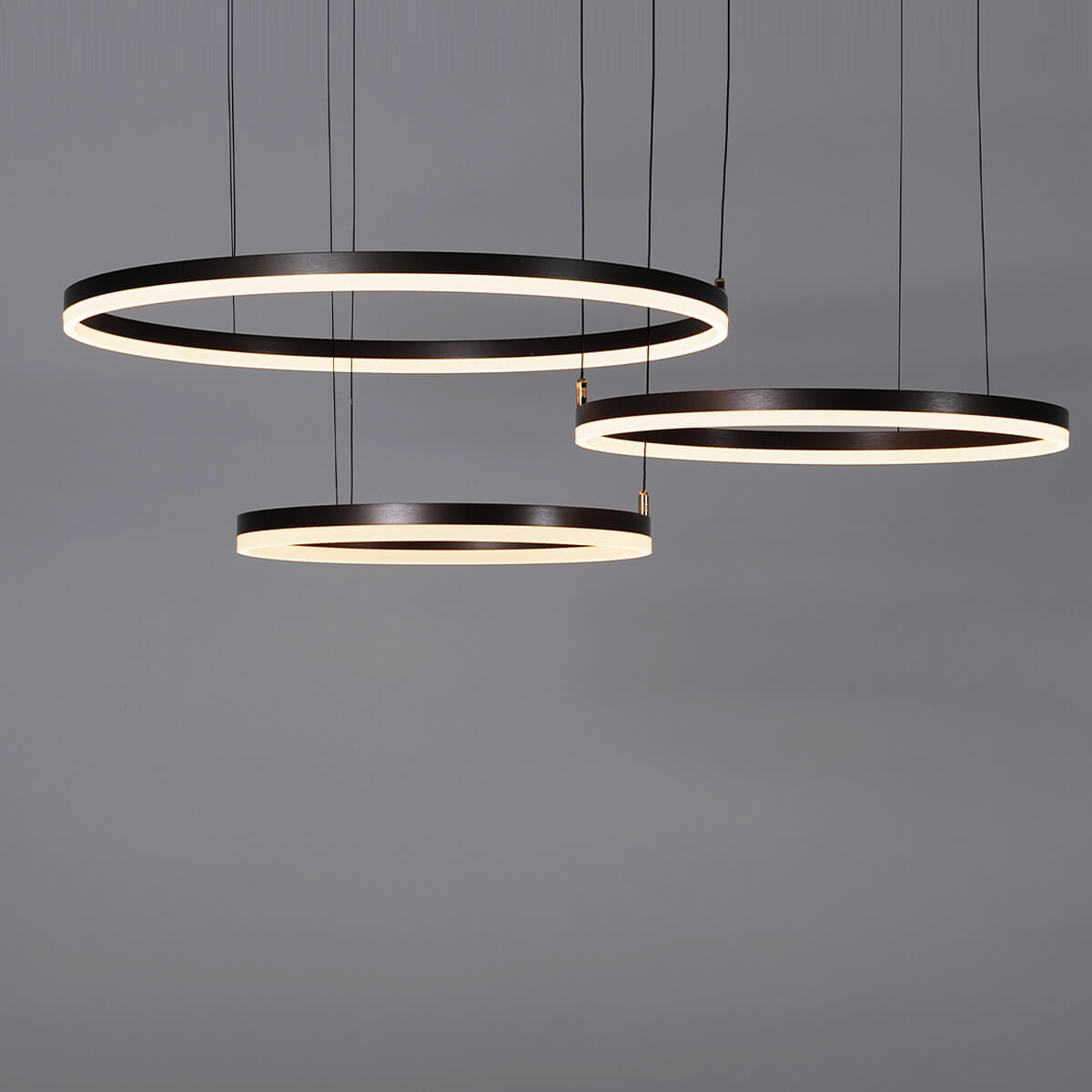 Nordic Ceiling Light Rings • Brown - Chandelier - Haus of Interiors