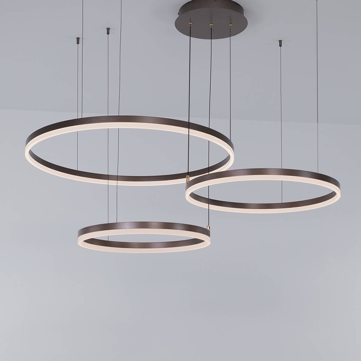 Nordic Ceiling Light Rings • Brown - Chandelier - Haus of Interiors