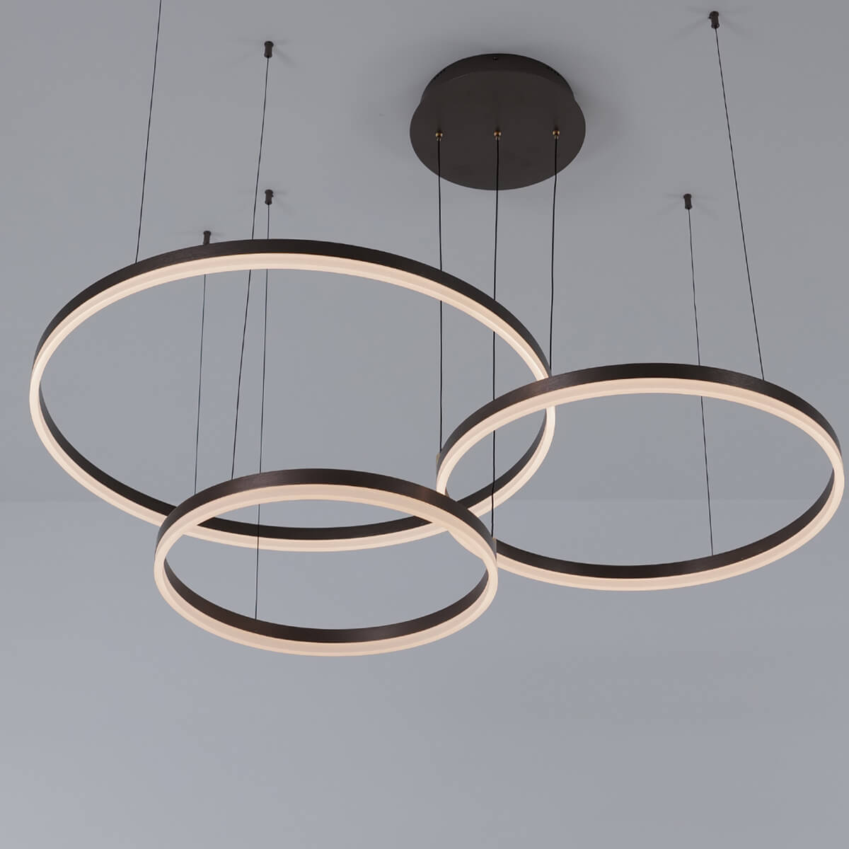 Nordic Ceiling Light Rings • Brown - Chandelier - Haus of Interiors