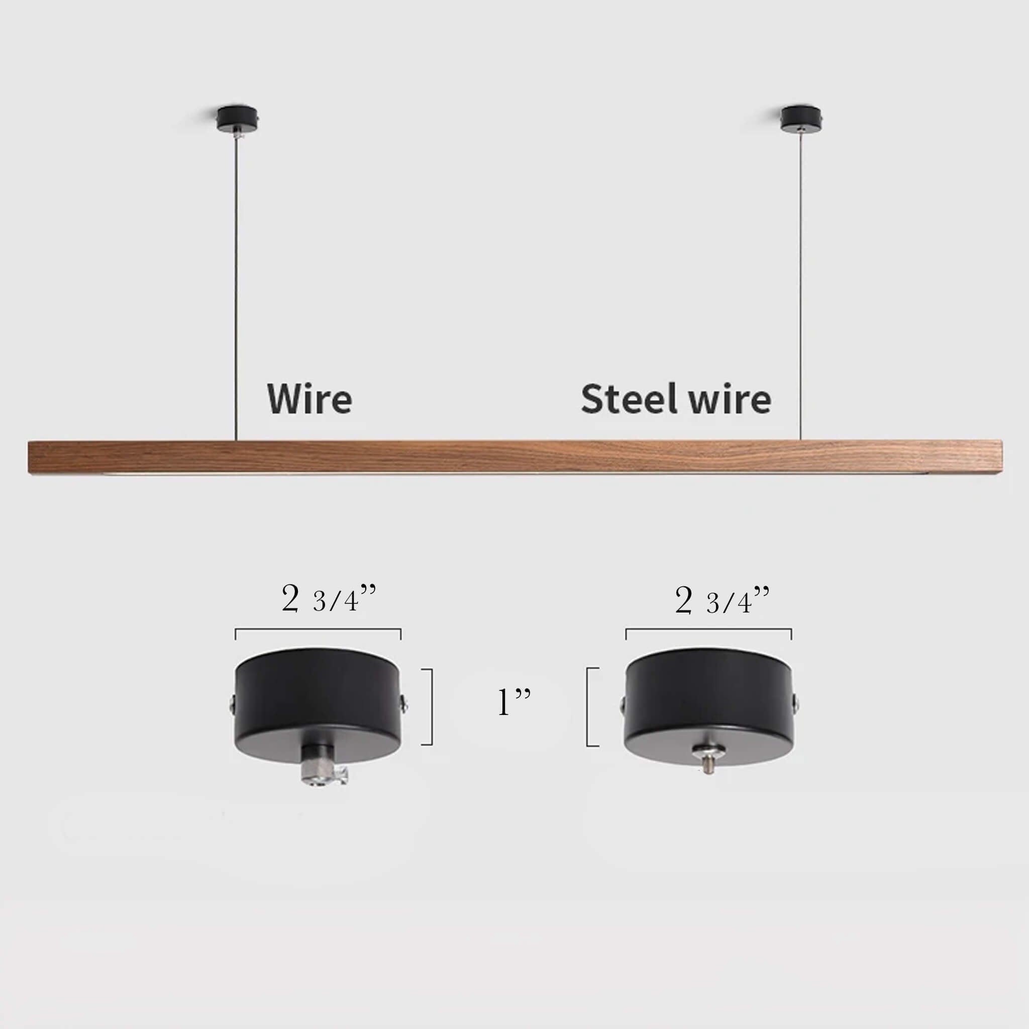 Wood Light Bar • Walnut - Haus of Interiors