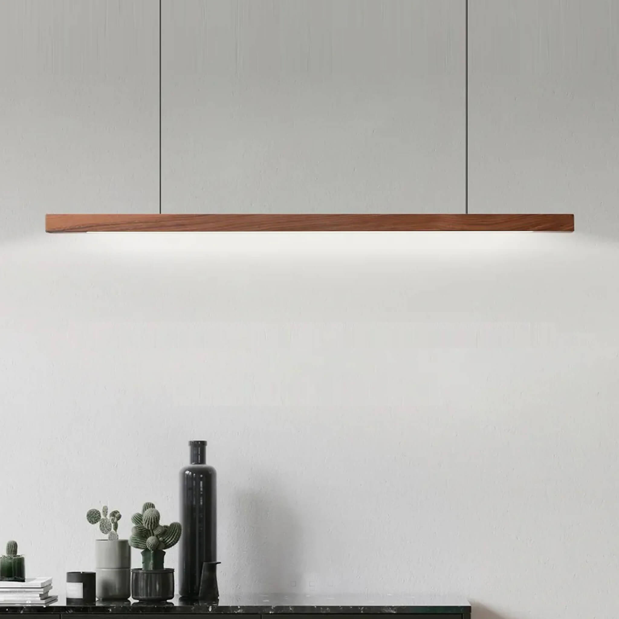 Wood Light Bar • Walnut - Haus of Interiors