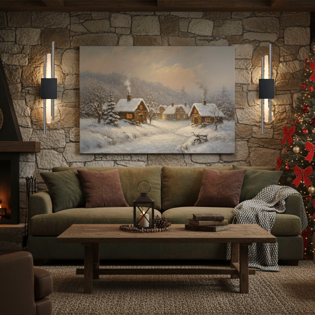 Ambio Wireless Sconce •  Black / Silver