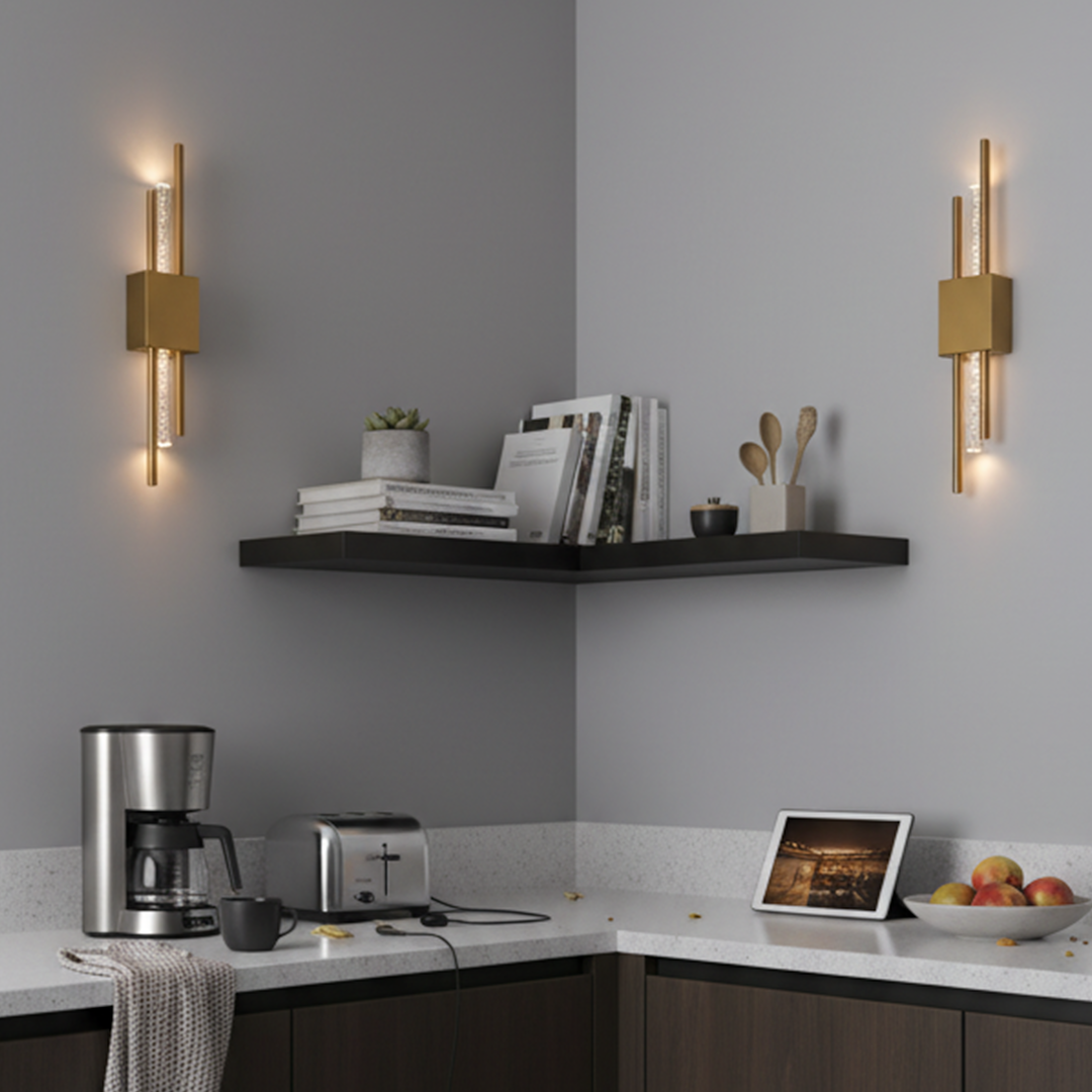 Ambio Wireless Sconce •  Gold