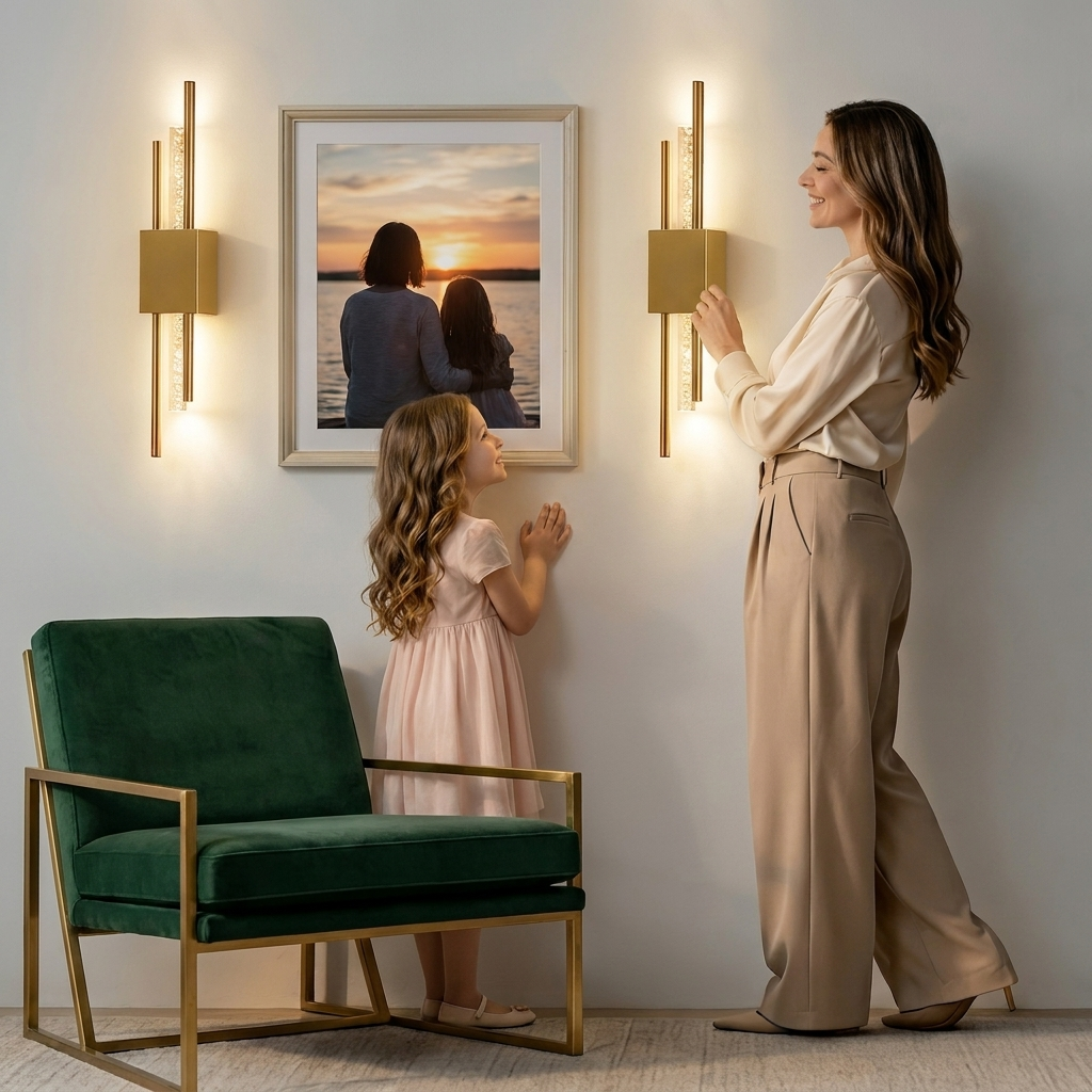 Ambio Wireless Sconce •  Gold