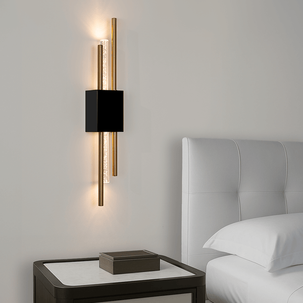 Glitch Wired Sconce • Black & Gold - Mistiva