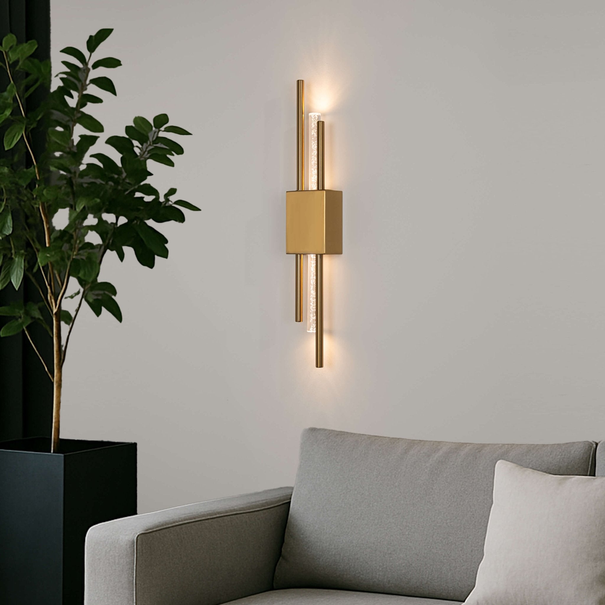 Glitch • Gold • Battery - Sconce - Haus of Interiors