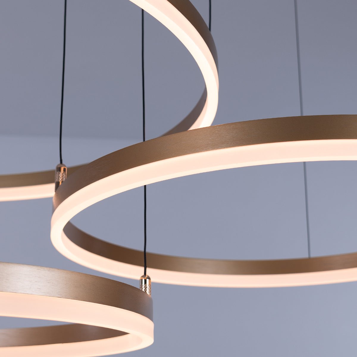 Nordic Ceiling Ring Lights • Gold - Chandelier - Haus of Interiors